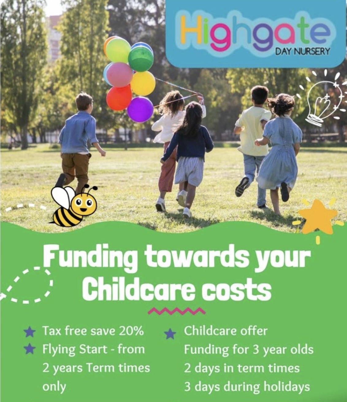 Funding towards your childcare costs — Tax-Free Childcare, Flying Start, Childcare Offer